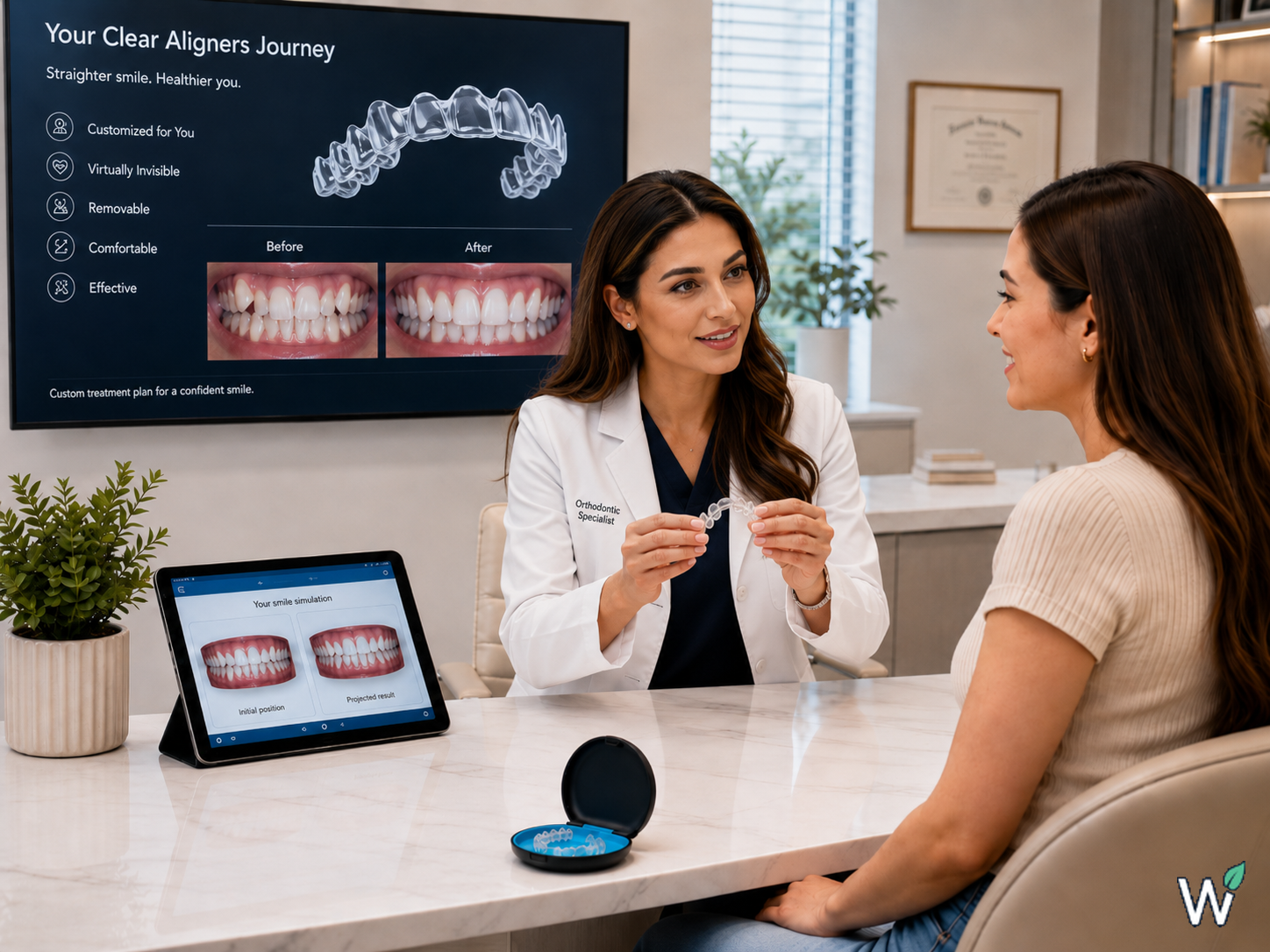 Clear aligner trays