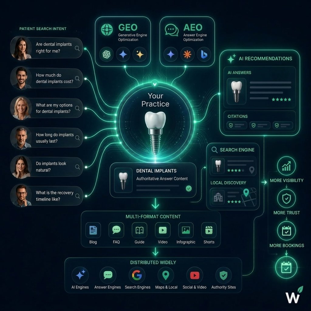 Dental implant consultation conversion infrastructure — GROWSILK
