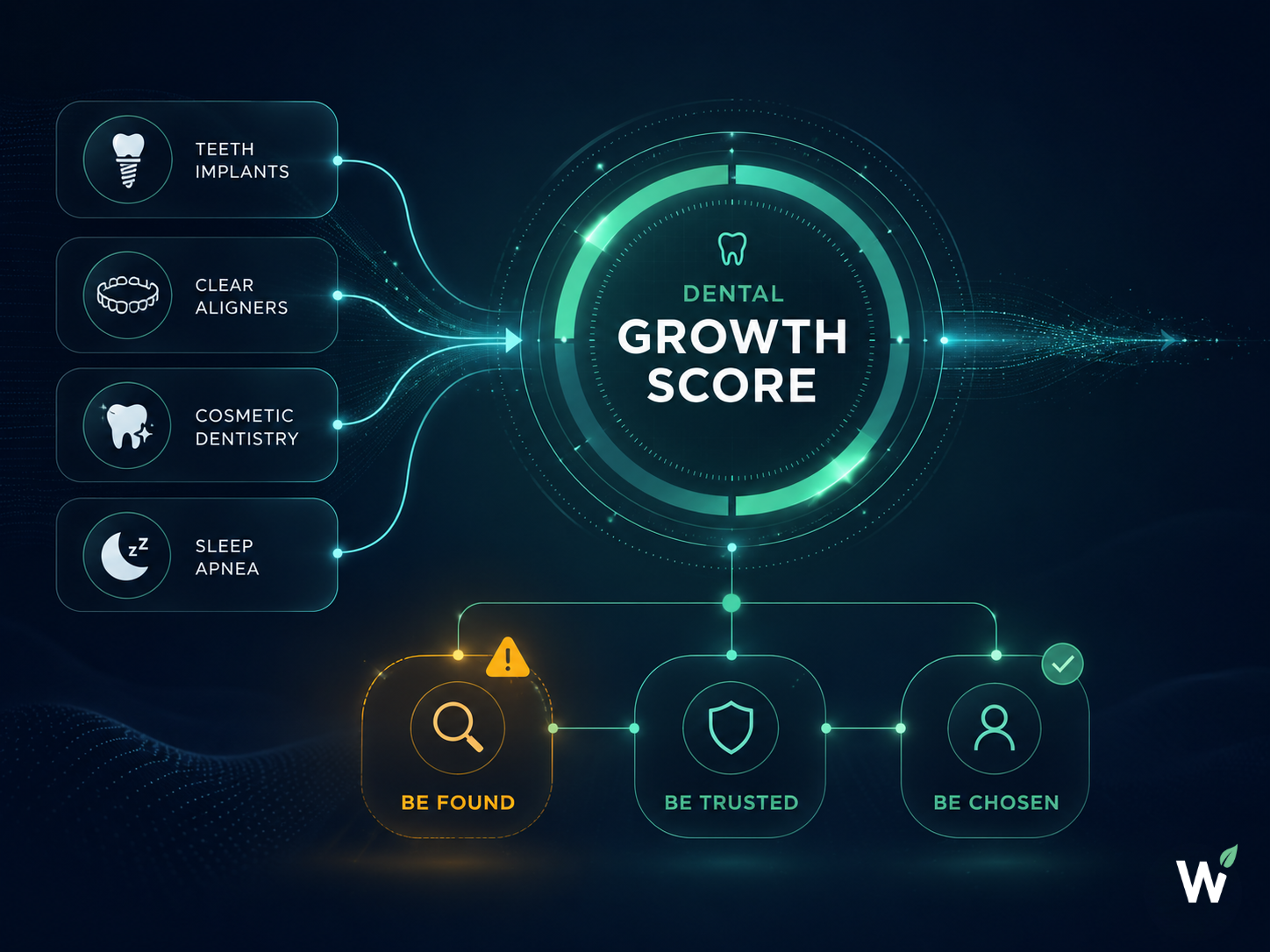 Multi-treatment dental practice — a dental practice ready to grow across implants, cosmetic dentistry, clear aligners, and sleep apnea with a connected GROWSILK growth system