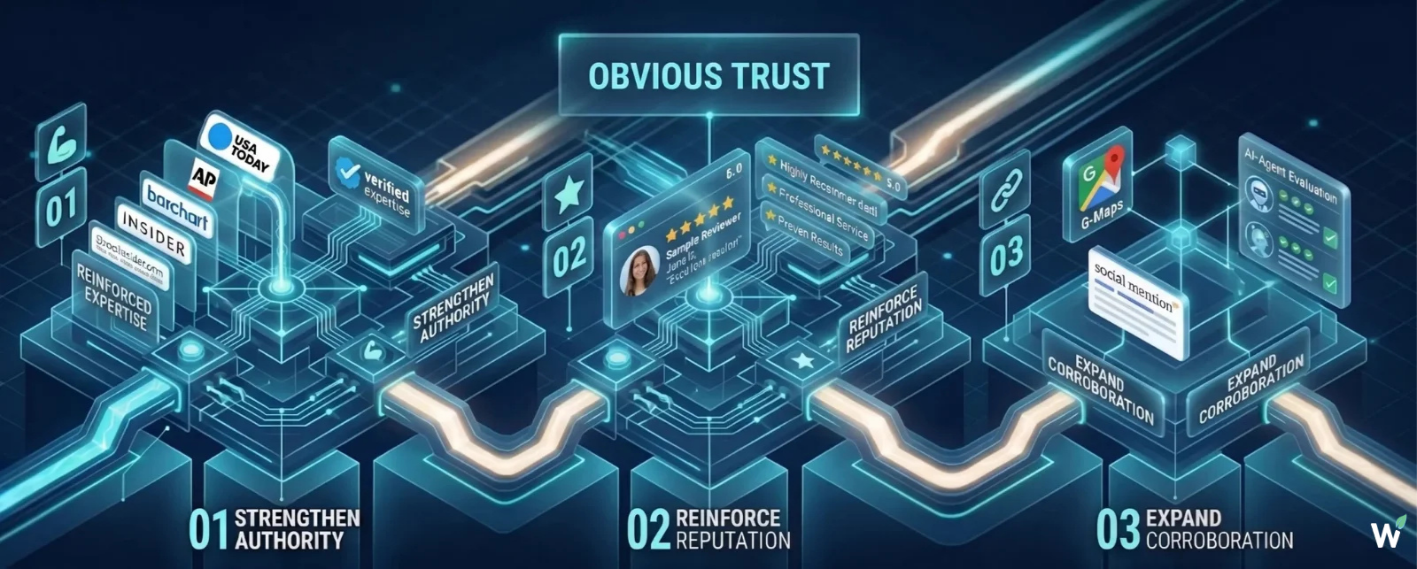 How Be Trusted works for dental practices — strengthening authority, reinforcing reputation, and expanding corroboration across the digital patient journey
